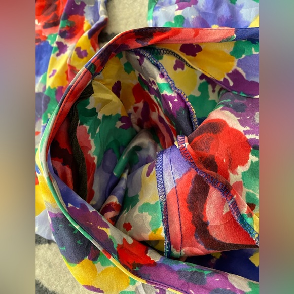 Pat Argenti Collection VTG Silk Dress Size 10 - Picture 2 of 13